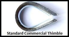 standard commercial thimbles 